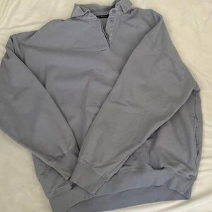 Brandy oversized button up sweatshirt